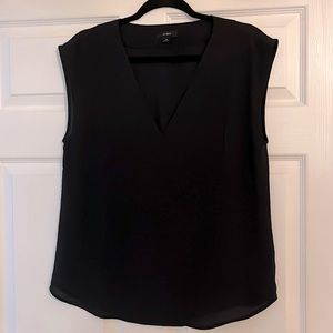 Jcrew V-neck black blouse. Size M